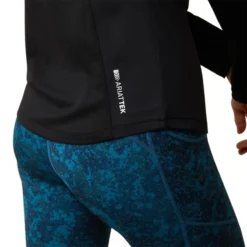 Ariat Women's Breathe 1/4 Zip Baselayer Black -Lemieux Shop S23 WMS ENGL 10043387 detail03