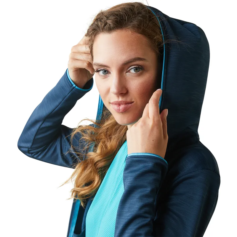 Ariat Women's Byron Full Zip Hoodie Deep Petroleum 3 Ariat Women's Byron Full Zip Hoodie Deep Petroleum - Image 3