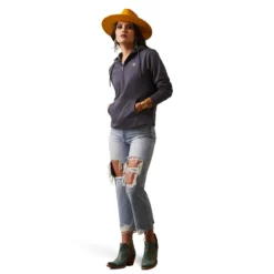 Ariat Women's Tek Hoodie 1/2 Zip Hoodie Periscope 9 Ariat Women's Tek Hoodie 1/2 Zip Hoodie Periscope -Lemieux Shop S23 WMS WEST 10043449 full