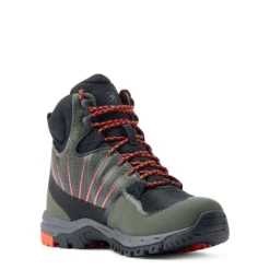 Ariat WMS Skyline Solaris Waterproof Boot Forest/Orange 9 Ariat WMS Skyline Solaris Waterproof Boot Forest/Orange -Lemieux Shop S23 WMS WEST 10044552 medial