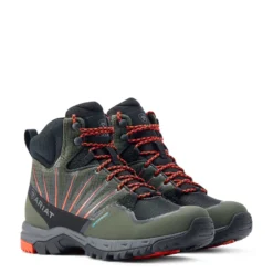 Ariat WMS Skyline Solaris Waterproof Boot Forest/Orange 10 Ariat WMS Skyline Solaris Waterproof Boot Forest/Orange -Lemieux Shop S23 WMS WEST 10044552 pair