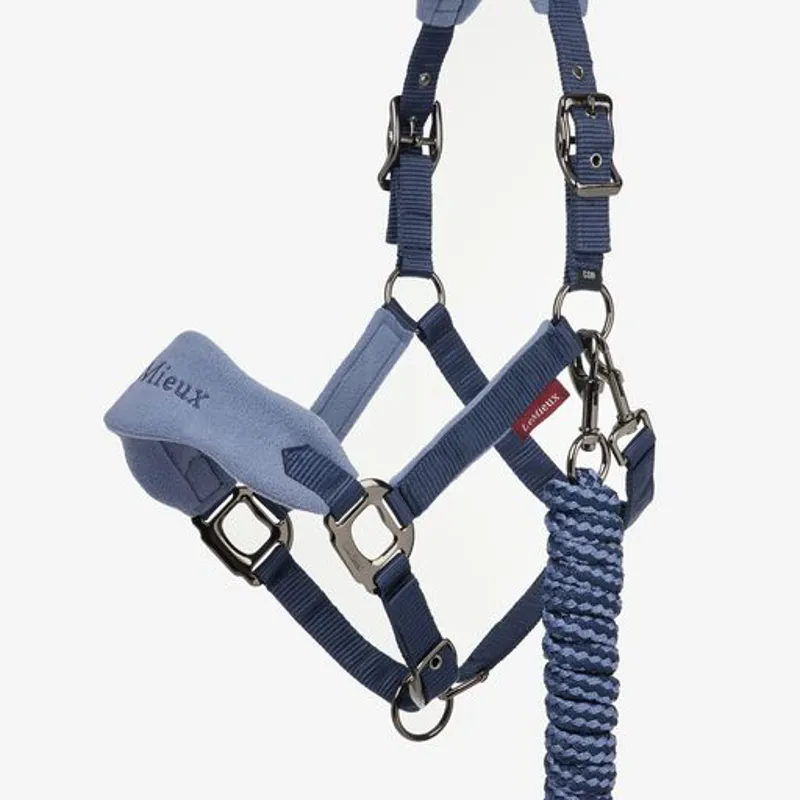 LeMieux Vogue Headcollar And Leadrope Indigo 1 LeMieux Vogue Headcollar And Leadrope Indigo