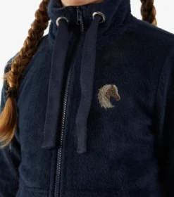 Premier Equine Sasso Girls Teddy Fleece Riding Jacket Navy 10 Premier Equine Sasso Girls Teddy Fleece Riding Jacket Navy -Lemieux Shop Sasso Kids Teddy Fleece Riding Jacket 5