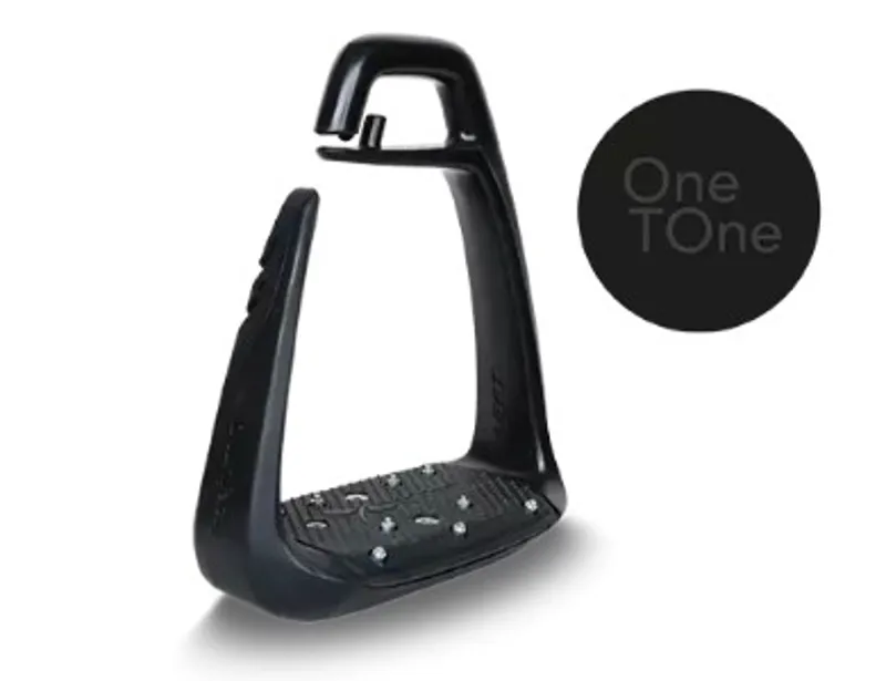 Freejump Soft Up Classic One Tone Stirrups - Black/Black 1 Freejump Soft Up Classic One Tone Stirrups - Black/Black