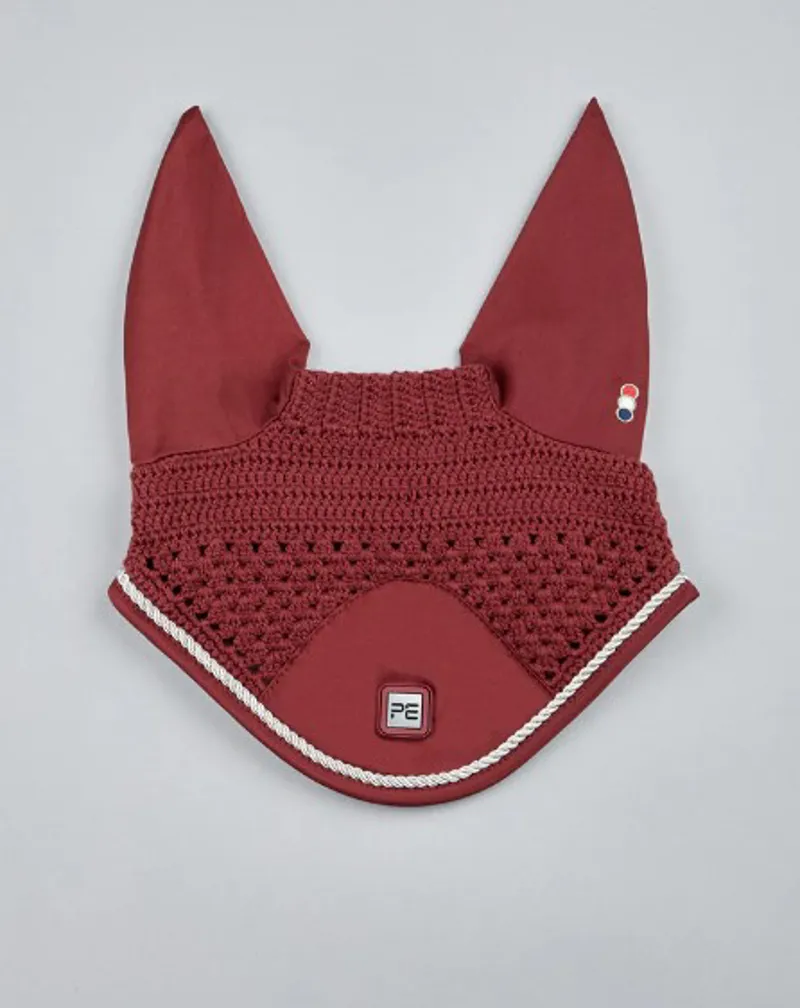 Premier Equine Salto Fly Veil - Wine 1 Premier Equine Salto Fly Veil - Wine