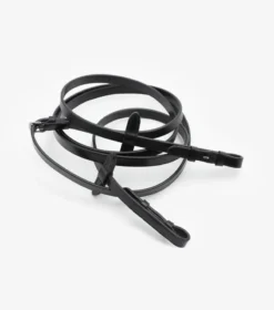 Premier Equine Senado Plain Leather Reins Black