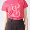 PS Of Sweden Signe Short Sleeve Top - Berry Pink