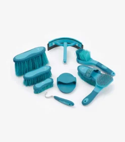 Premier Equine Soft-Touch Grooming Kit Set Med Blue/Peacock