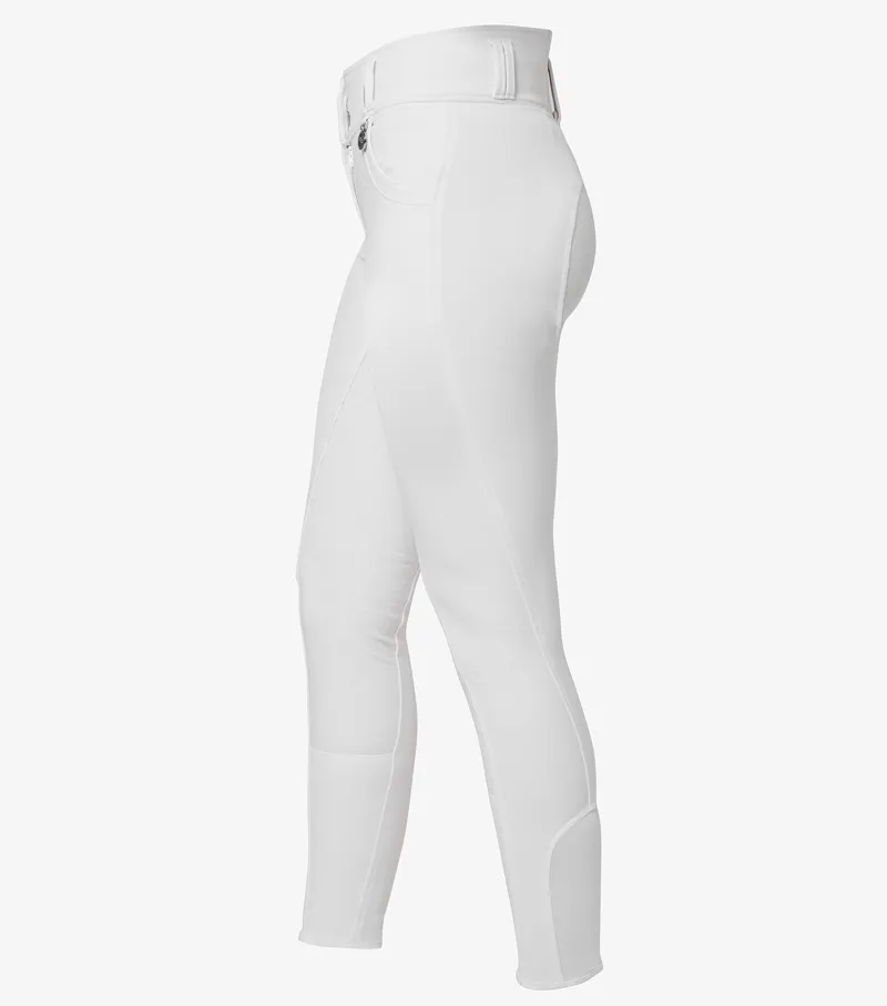 Premier Equine Sophia Ladies Full Seat High Waist Riding Breeches White 2 Premier Equine Sophia Ladies Full Seat High Waist Riding Breeches White - Image 2