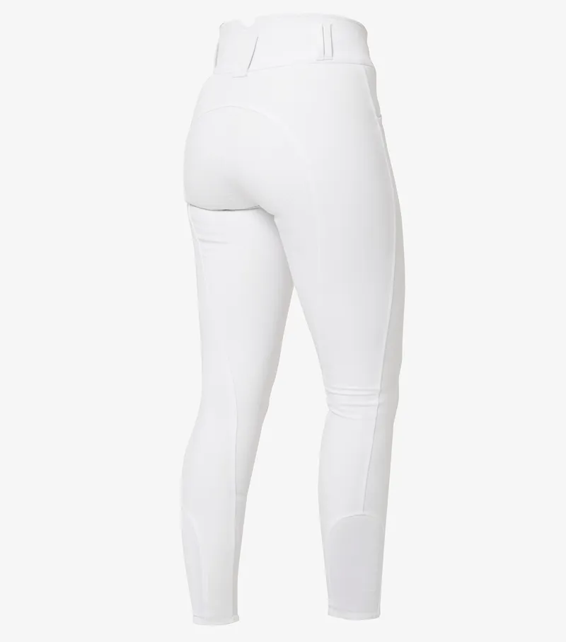 Premier Equine Sophia Ladies Full Seat High Waist Riding Breeches White 3 Premier Equine Sophia Ladies Full Seat High Waist Riding Breeches White - Image 3