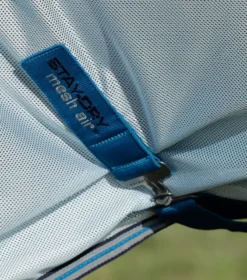Premier Equine Stay-Dry Mesh Air Fly Rug With Surcingles Blue -Lemieux Shop Stay Dry Mesh Air Fly Rug with Surcingles Blue 5