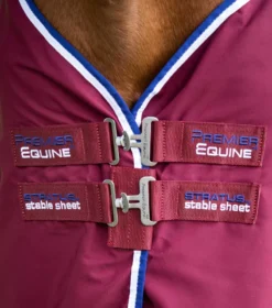 Premier Equine Stratus Horse Stable Sheet Burgundy -Lemieux Shop Stratus stable sheet burgundy 3