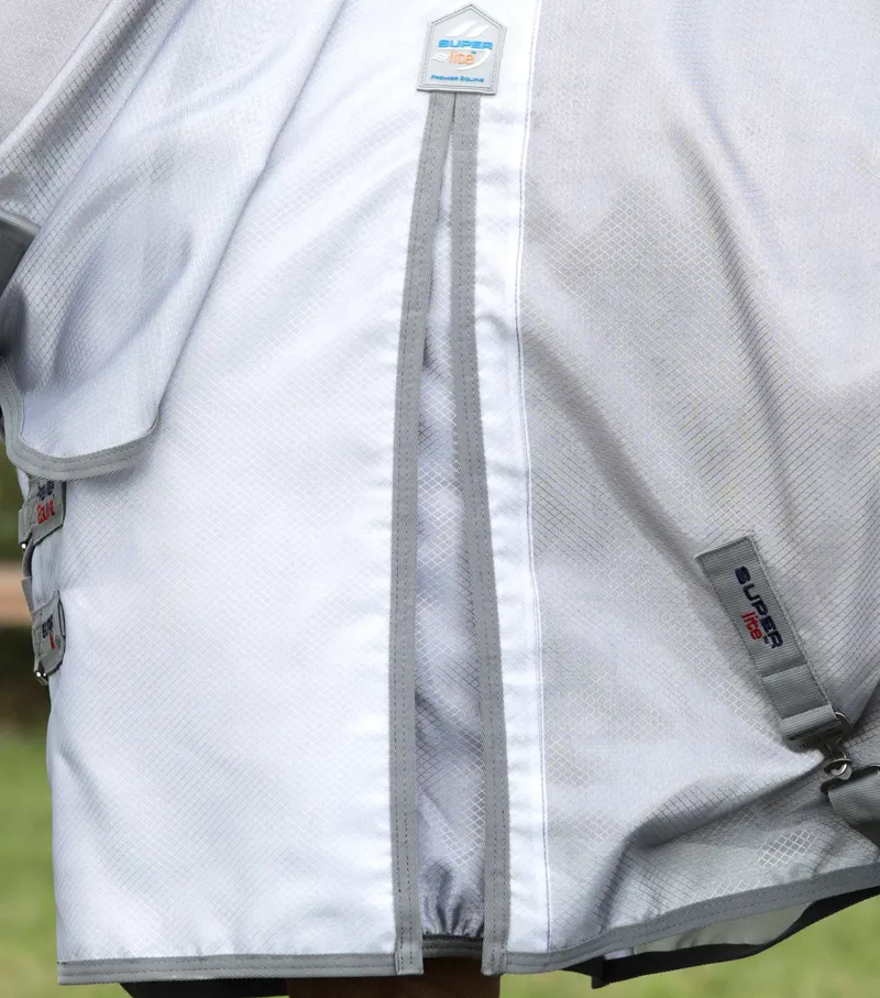 Premier Equine Super Lite Fly Rug With Surcingles Silver 4 Premier Equine Super Lite Fly Rug With Surcingles Silver - Image 4