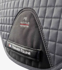 Premier Equine CC Tech Grip Pro Anti-Slip Saddle Pad - GP/Jump Grey -Lemieux Shop Tech Grip Pro Anti Slip GP Jump Square Grey 5