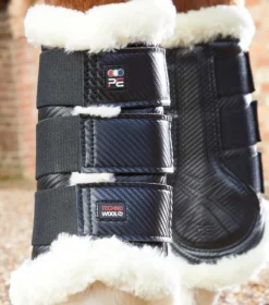 Premier Equine Techno Wool Brushing Boots Black -Lemieux Shop Techno Wool Brushing Boot Black 3