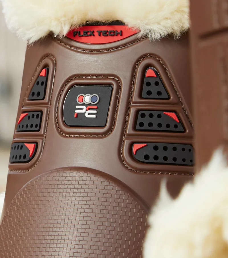 Premier Equine Techno Wool Fetlock Boots Brown 3 Premier Equine Techno Wool Fetlock Boots Brown - Image 3