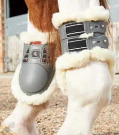 Premier Equine Techno Wool Fetlock Boots Grey