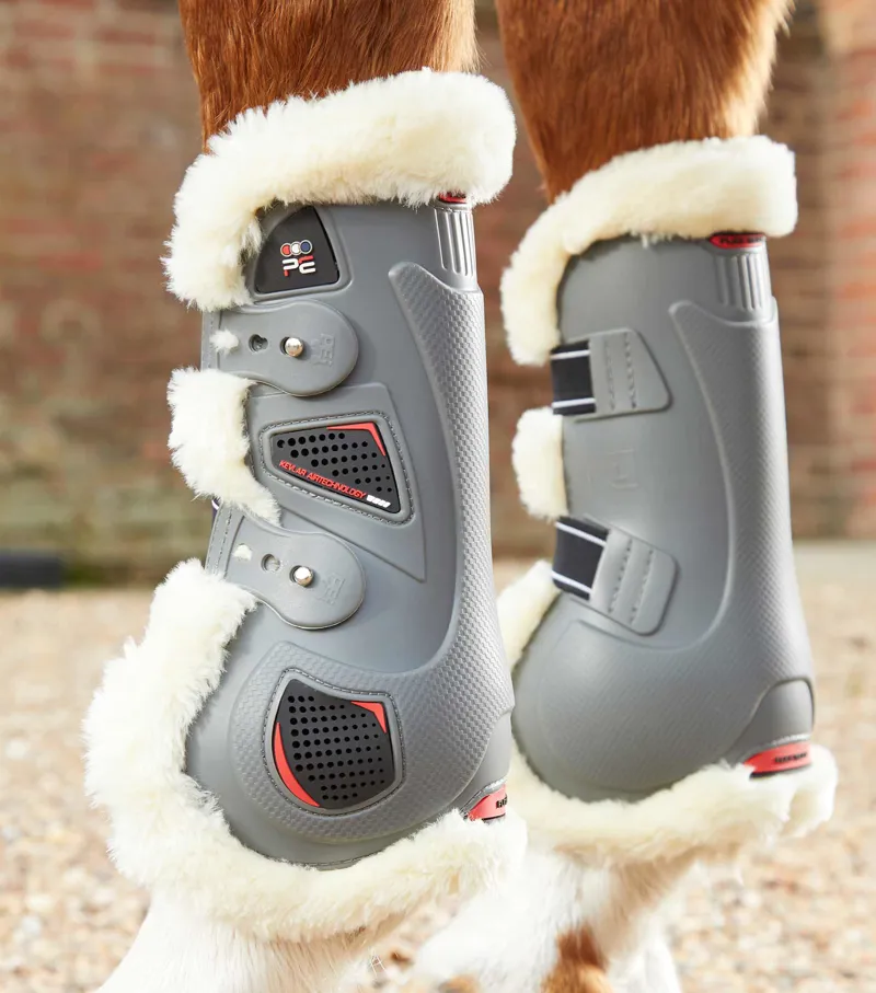 Premier Equine Techno Wool Tendon Boots Grey 3 Premier Equine Techno Wool Tendon Boots Grey - Image 3