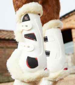 Premier Equine Techno Wool Tendon Boots White 8 Premier Equine Techno Wool Tendon Boots White -Lemieux Shop Techno Wool Tendon Boot White 3