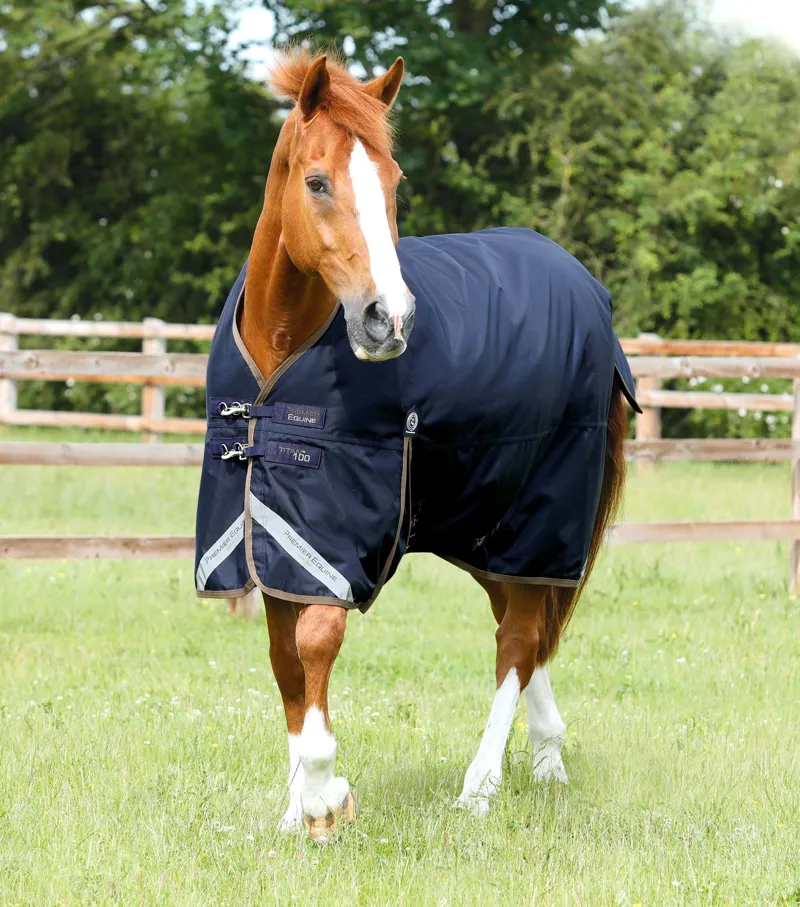 Premier Equine Titan 100g Original Turnout Rug Navy 1 Premier Equine Titan 100g Original Turnout Rug Navy