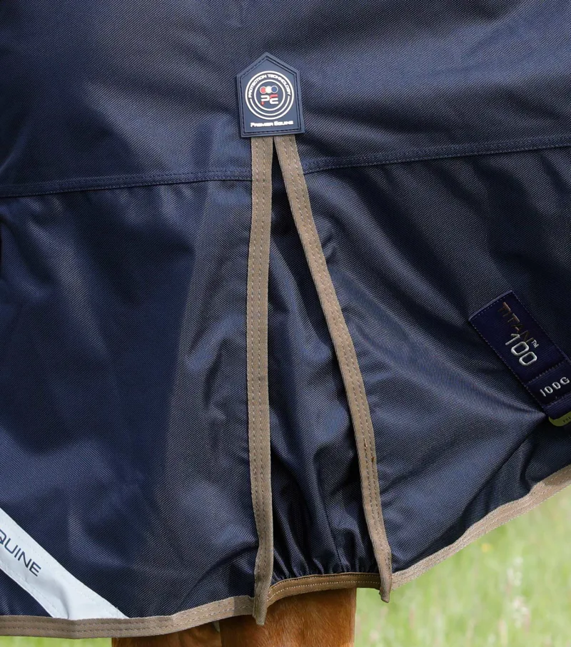 Premier Equine Titan 100g Original Turnout Rug Navy 4 Premier Equine Titan 100g Original Turnout Rug Navy - Image 4