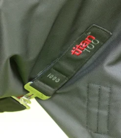 Premier Equine Titan 100g Turnout Rug With Snug-Fit Neck Cover Black -Lemieux Shop Titan 100 Turnout Rug Black 5