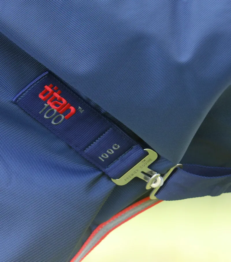 Premier Equine Titan 100g Turnout Rug With Snug-Fit Neck Cover Navy 5 Premier Equine Titan 100g Turnout Rug With Snug-Fit Neck Cover Navy - Image 5