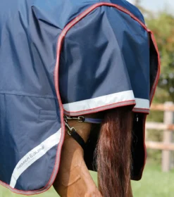 Premier Equine Titan 100g Turnout Rug With Snug-Fit Neck Cover Navy 11 Premier Equine Titan 100g Turnout Rug With Snug-Fit Neck Cover Navy -Lemieux Shop Titan 100 Turnout Rug Navy 6