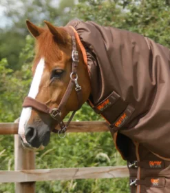 Premier Equine Titan 300g Turnout Rug With Snug-Fit Neck Cover Brown -Lemieux Shop Titan 300 Turnout Rug Brown 3