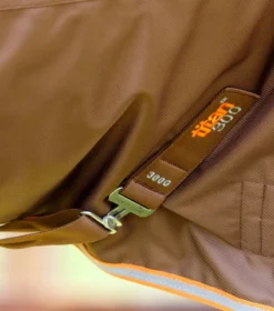 Premier Equine Titan 300g Turnout Rug With Snug-Fit Neck Cover Brown -Lemieux Shop Titan 300 Turnout Rug Brown 5