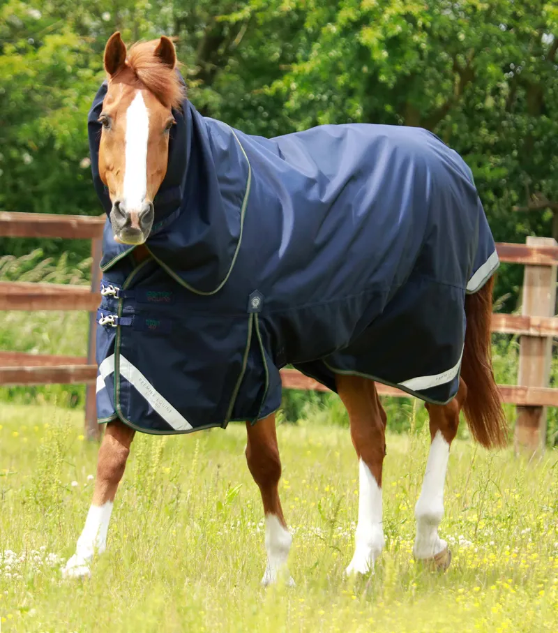 Premier Equine Titan 40g Turnout Rug With Snug-Fit Neck Cover Navy 1 Premier Equine Titan 40g Turnout Rug With Snug-Fit Neck Cover Navy