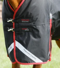 Premier Equine Titan 450g Original Turnout Rug Black -Lemieux Shop Titan 450 Original Turnout Rug Black 3