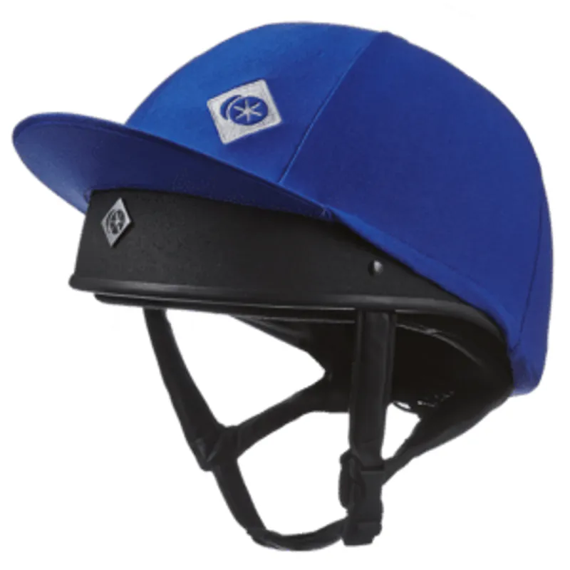 Charles Owen Taditional Non Vented Hat Silk - Royal Blue 1 Charles Owen Taditional Non Vented Hat Silk - Royal Blue