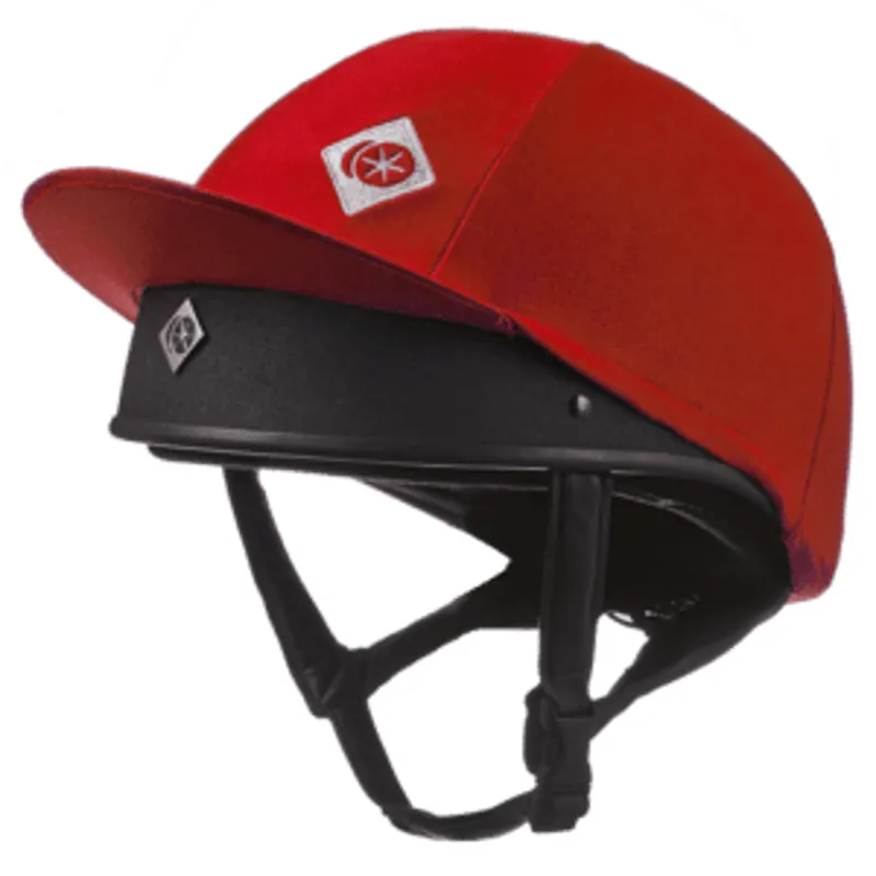 Charles Owen Taditional Non Vented Hat Silk - Red 1 Charles Owen Taditional Non Vented Hat Silk - Red