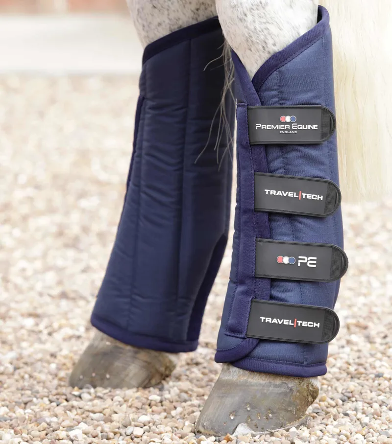 Premier Equine Travel-Tech Travel Boots Navy 2 Premier Equine Travel-Tech Travel Boots Navy - Image 2