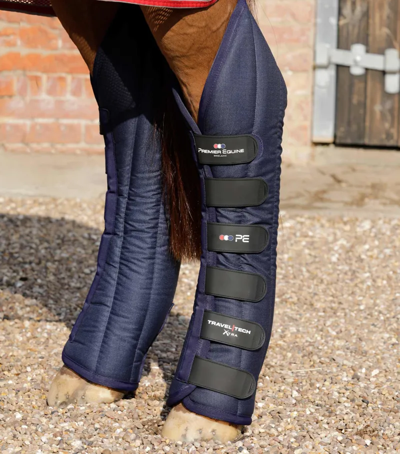 Premier Equine Travel-Tech Xtra Travel Boots Navy 2 Premier Equine Travel-Tech Xtra Travel Boots Navy - Image 2