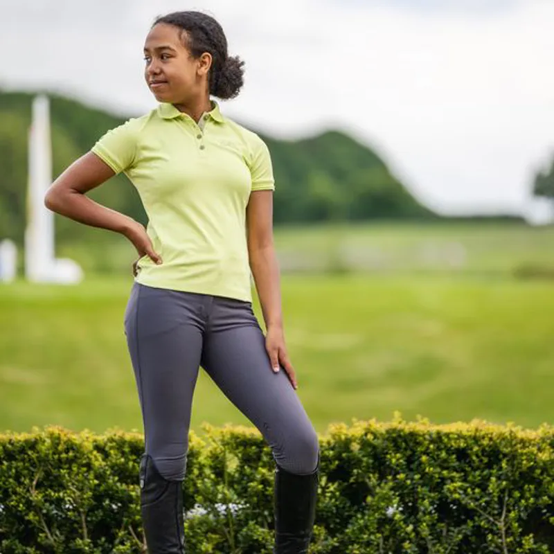 LeMieux Young Rider Polo Shirt Kiwi 5 LeMieux Young Rider Polo Shirt Kiwi - Image 5