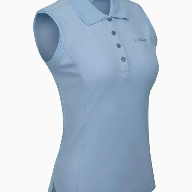 LeMieux Sleeveless Polo Shirt Denim 3 LeMieux Sleeveless Polo Shirt Denim - Image 3