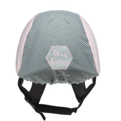 Charles Owen This Esme Ventilated Silk - Baby Pink -Lemieux Shop Ventilated Pink Back 1