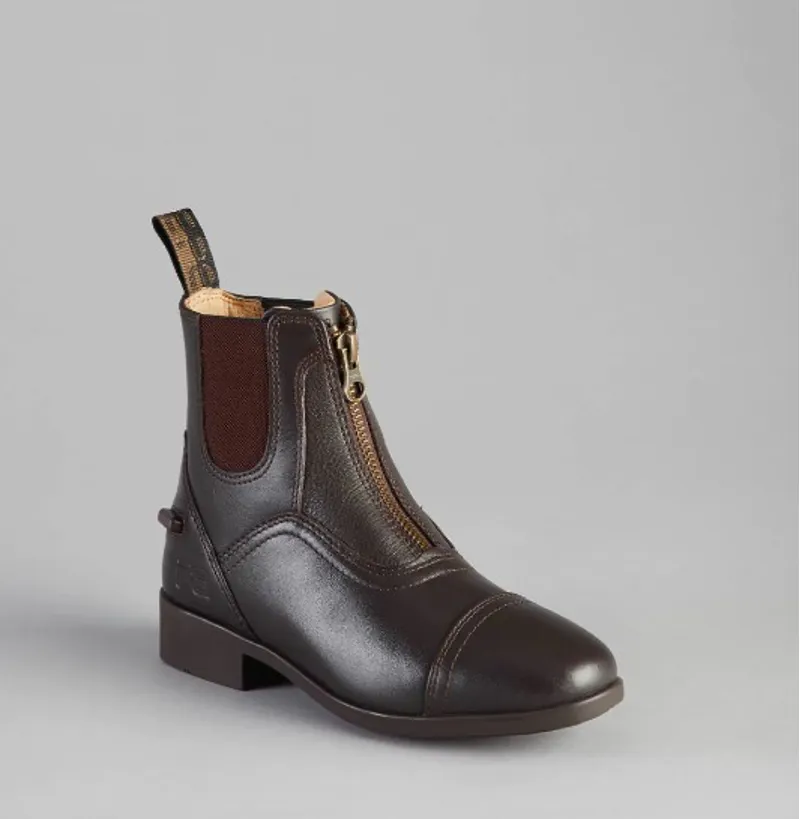 Premier Equine Virtus Junior Leather Paddock Boot Brown 1 Premier Equine Virtus Junior Leather Paddock Boot Brown
