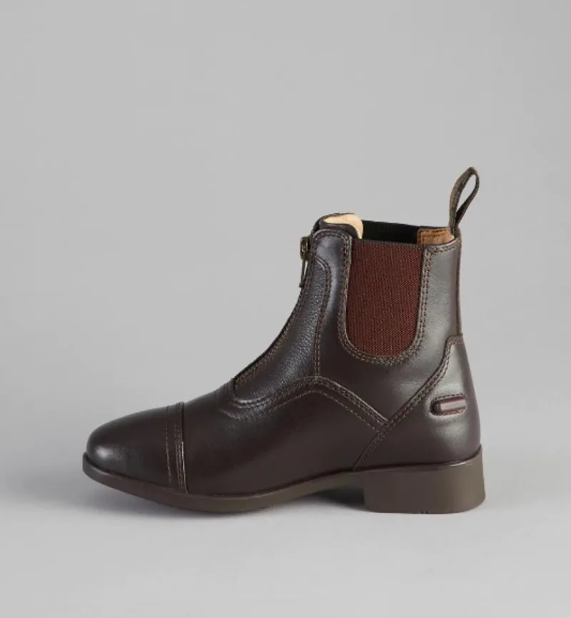 Premier Equine Virtus Junior Leather Paddock Boot Brown 3 Premier Equine Virtus Junior Leather Paddock Boot Brown - Image 3