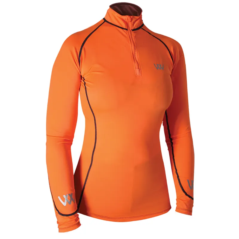 Woof Wear Performance Riding Shirt - Orange 1 Woof Wear Performance Riding Shirt - Orange