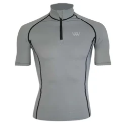 Woof Wear Short Sleeve Performance Riding Shirt - Brushed Steel