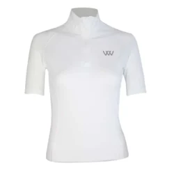 Woof Wear Short Sleeve Performance Riding Shirt - White