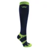 Woof Wear Winter Riding Sock Navy/Lime