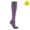 Woof Wear Long Bamboo Waffle Riding Sock Lilac
