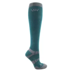 Woof Wear Long Bamboo Waffle Riding Sock Green