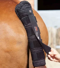 Premier Equine Waffle Quilted Double Locking Tail Guard Black -Lemieux Shop Waffle Quilted Double Locking Tail Guard Black 3