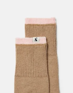 Joules Warmwell Lounge Sock - Oat -Lemieux Shop Warmwell20Oat202
