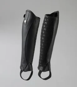 Premier Equine Actio Leather Half Chaps Black -Lemieux Shop actio leather half chaps black black